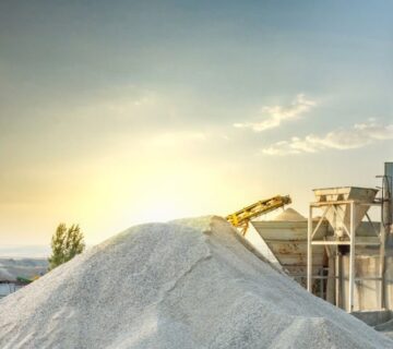 پروژه صنایع سیمان شرکت ابر تجارت آکو ارسال مسباره، گارنت و انواع ساینده‌های صنعتی