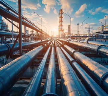 سند بلاست خطوط لوله با مسباره، گارنت و انواع ساینده های صنعتی با کیفیت بالا در ابر تجارت آکو